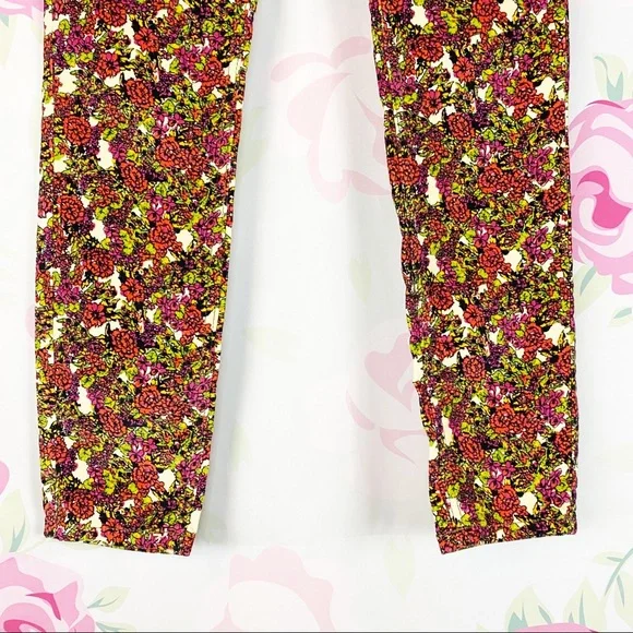 NEW Free People Sun Chaser Floral Skinny Pants - Picture 7 of 16